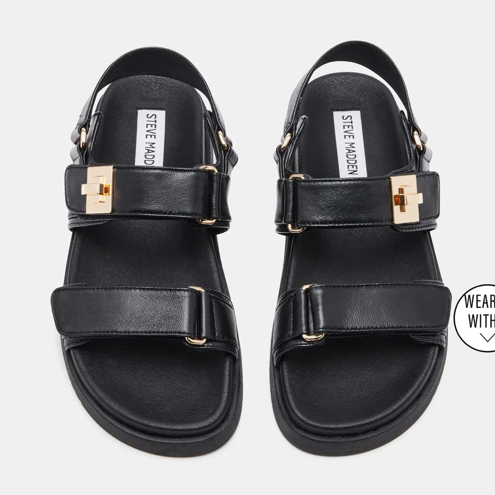 Steve Madden Mona Leather Sandals Size 7 NWT
